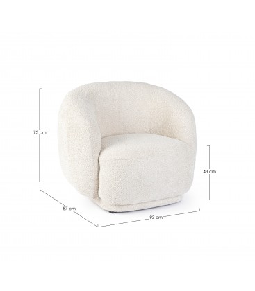 POLTRONA TECLA NATURALE