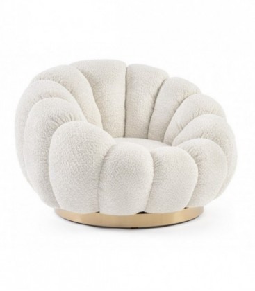 Poltrona Girevole Florel - Beige