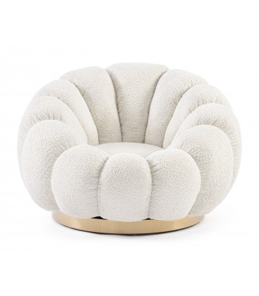 Poltrona Girevole Florel - Beige