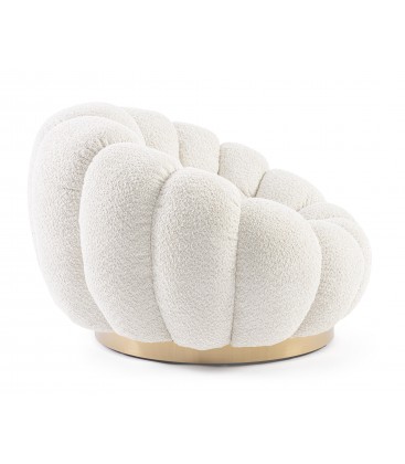 Poltrona Girevole Florel - Beige