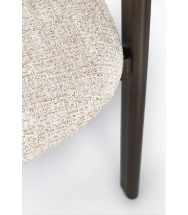 Sedia GIUDITTA con braccioli Bronzo e Sabbia