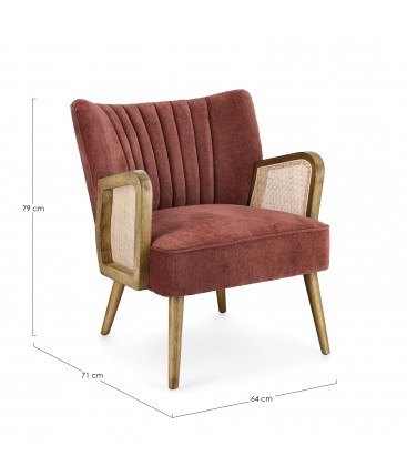 Poltrona VIRNA - Mattone