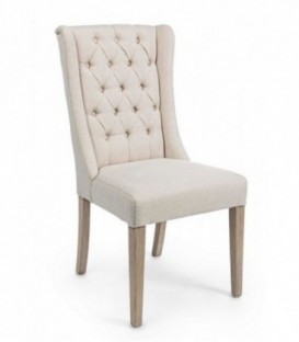 Sedia COLUMBIA in tessuto beige