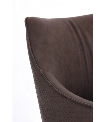 Sedia RUSSELL con braccioli colore Testa di Moro