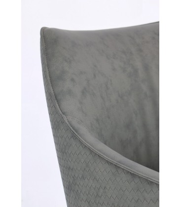 Sedia RUSSELL con braccioli colore Grigio Scuro