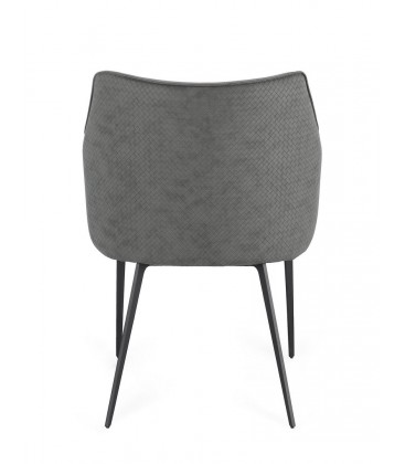 Sedia RUSSELL con braccioli colore Grigio Scuro