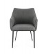Sedia RUSSELL con braccioli colore Grigio Scuro