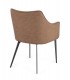 Sedia RUSSELL con braccioli colore Cappuccino
