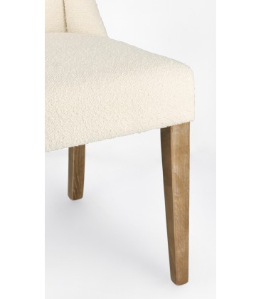 Sedia COLUMBIA effetto Bouclé Beige