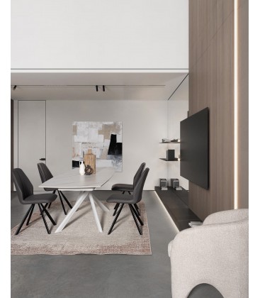 TAVOLO ALL. JOAKIM 160-240X90 BIANCO