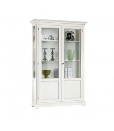 Cristalliera vetrina 2 ante piedi sagomati