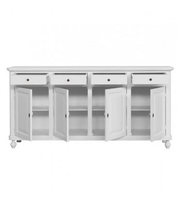Credenza in legno arte povera 4 porte 4 cassetti