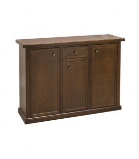 Credenza in legno con zoccolo Noce