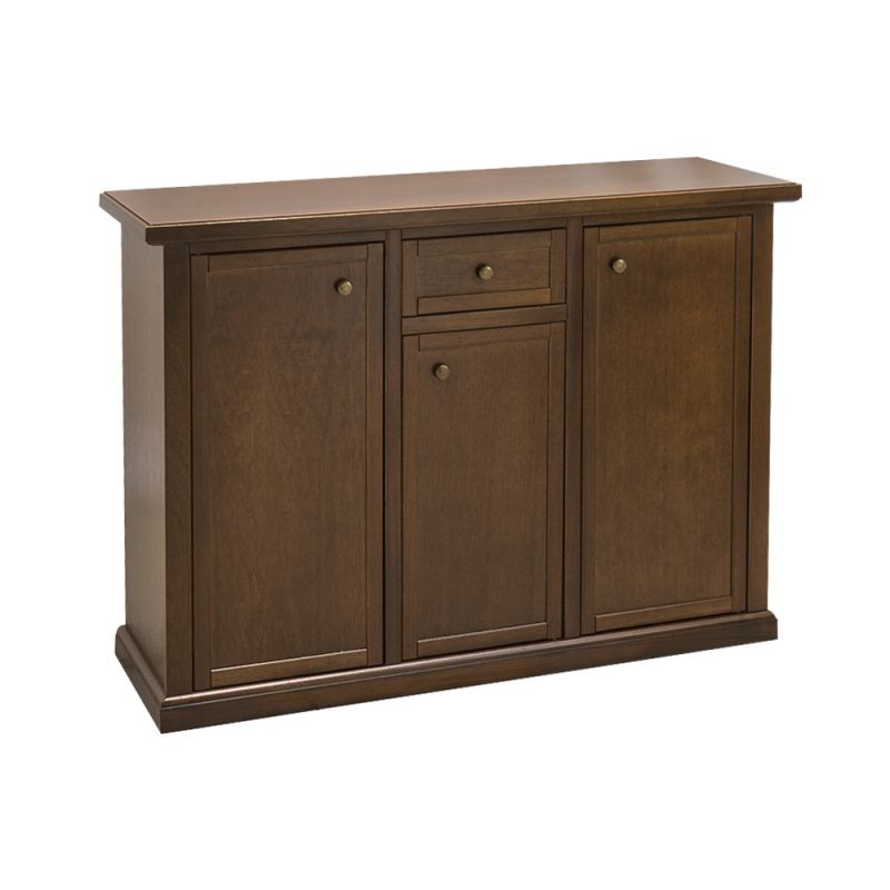 Credenza in legno con zoccolo