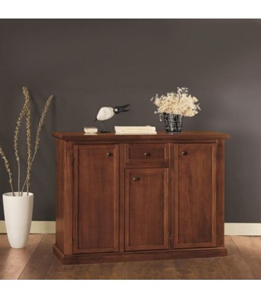 Credenza in legno con zoccolo