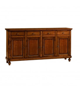 Credenza in legno arte povera 4 porte 4 cassetti