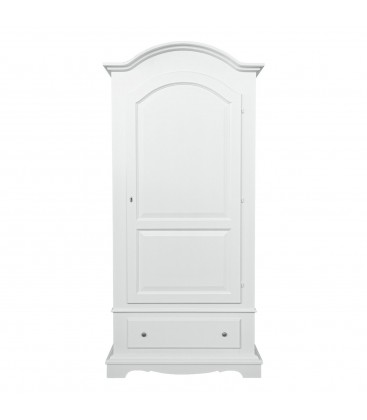 Armadio Legno 1 Porta Laccato Bianco