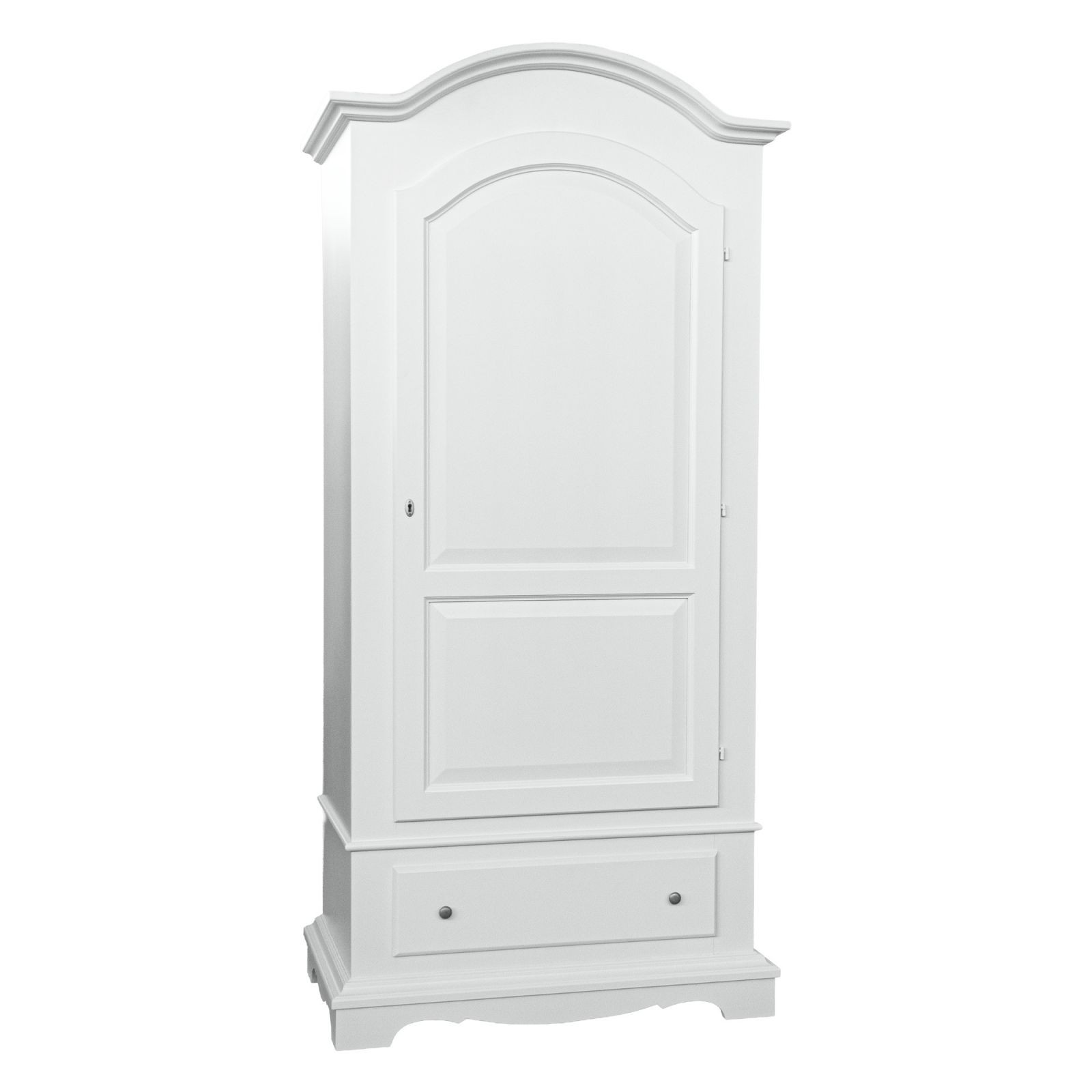 Armadio Legno 1 Porta Laccato Bianco