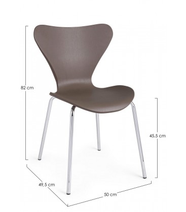 Sedia TESSA colore Tortora