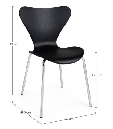 Sedia TESSA colore nero