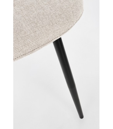 SEDIA NEW IRELIA NERO/VEL.ROSA