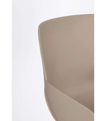 Sedia con braccioli LENNON Tortora