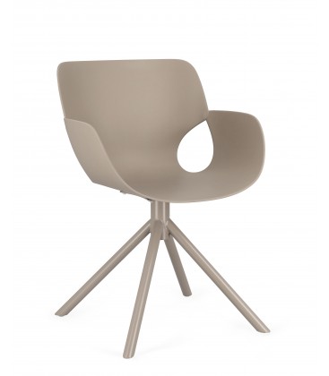 Sedia con braccioli LENNON Tortora