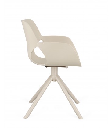 Sedia con braccioli LENNON Beige