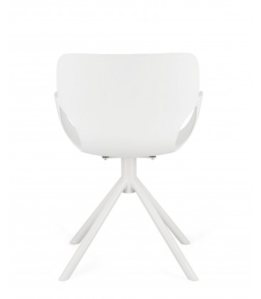 Sedia con braccioli LENNON Bianco