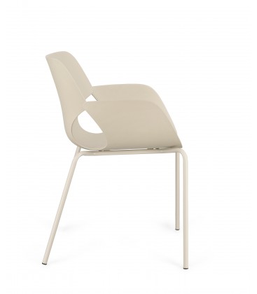 Sedia con braccioli LENNOX Beige