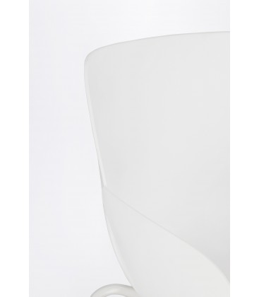 Sedia con braccioli LENNOX Bianco