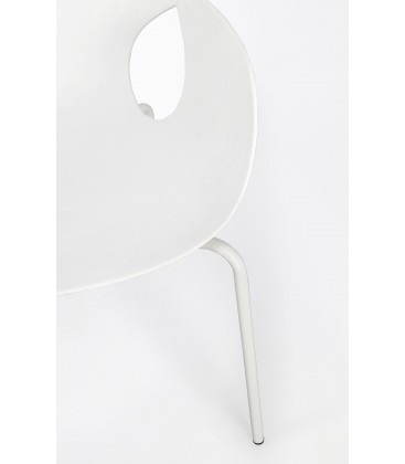 Sedia con braccioli LENNOX Bianco