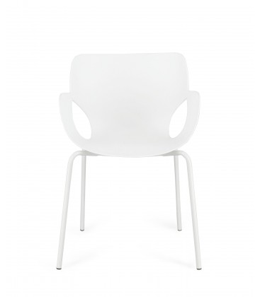 Sedia con braccioli LENNOX Bianco