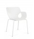 Sedia con braccioli LENNOX Bianco