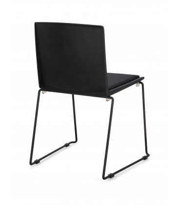 Sedia GIULIA seduta imbottita colore Nero