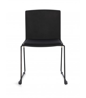 Sedia GIULIA seduta imbottita colore Nero