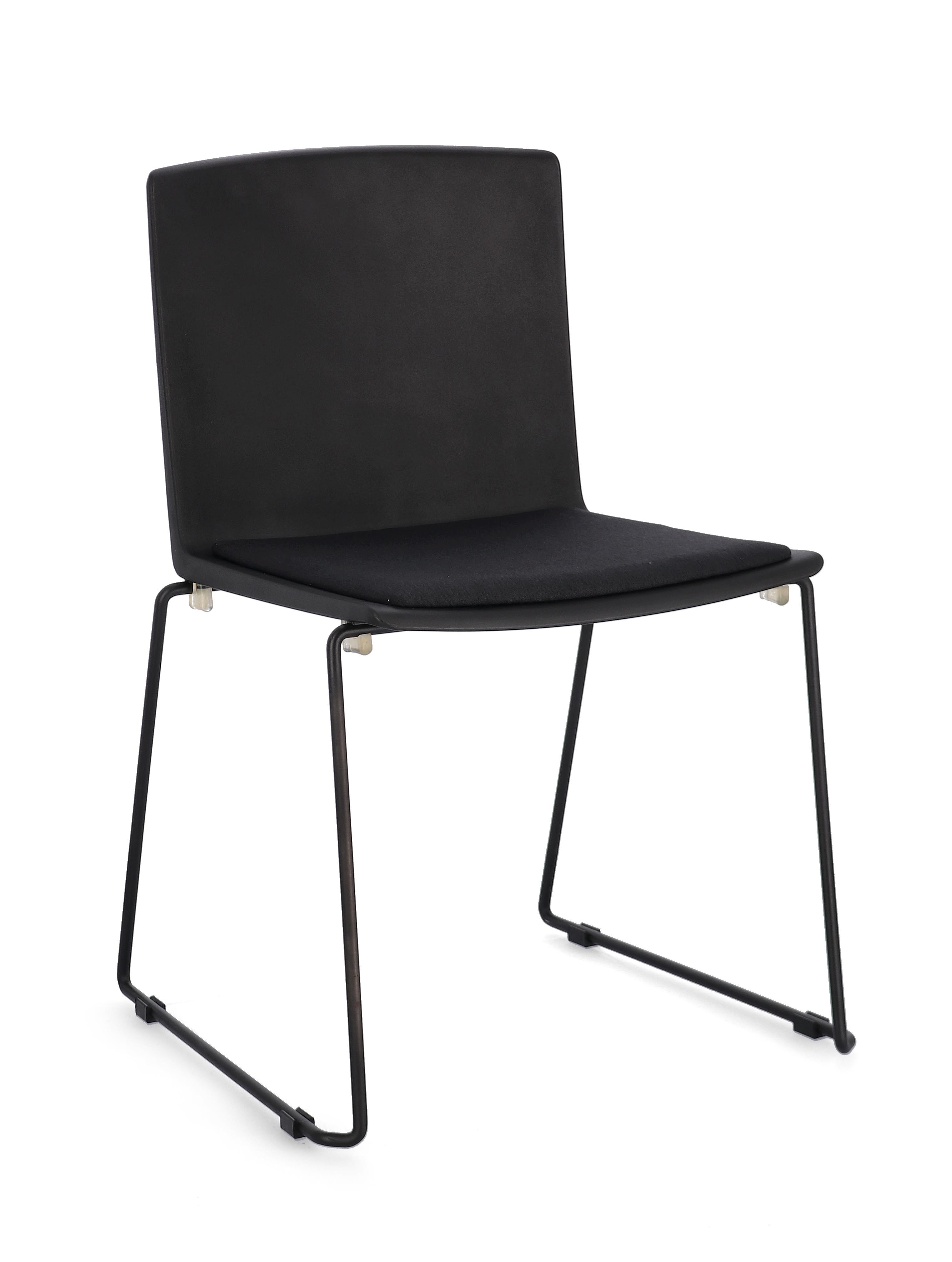 Sedia GIULIA seduta imbottita colore Nero