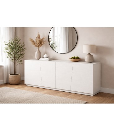 Credenza in abete bianco spazzolato