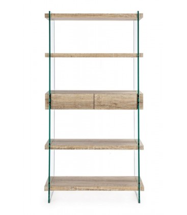 Libreria Kenya 4 Ripiani - 2 Cassetti
