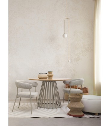 Sgabello Contenitore IRISHA con Vassoio Rimovibile - Bianco