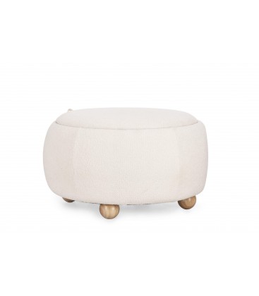 Sgabello Contenitore IRISHA con Vassoio Rimovibile - Bianco