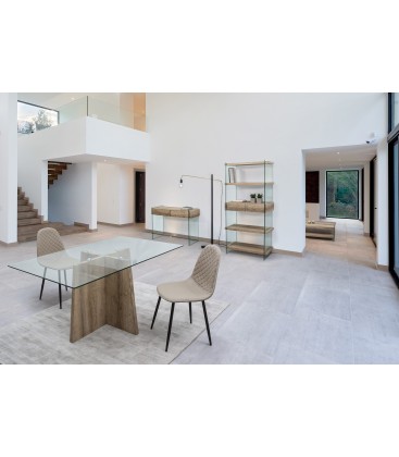 CONSOLLE KENYA 2 CASSETTI RETT 110X40