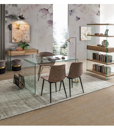 CONSOLLE KENYA 2 CASSETTI RETT 110X40