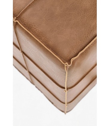 Set 2 Pouf contenitore con Vassoio Rimovibile SASHA - Senape