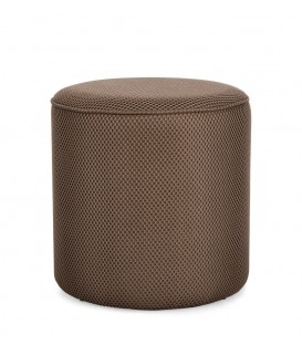 Pouf OLESYA in tessuto marrone