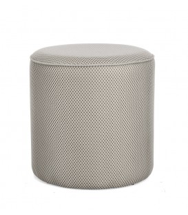Pouf OLESYA in tessuto grigio chiaro