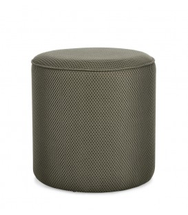 Pouf OLESYA in tessuto verde scuro