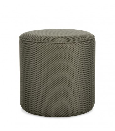 Pouf OLESYA in tessuto verde scuro