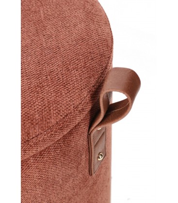 Set 2 pouf contenitore KATIA terracotta