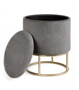 Sgabello Contenitore POLINA TO Nero